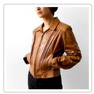 Vintage Marquis Caramel Leather Jacket